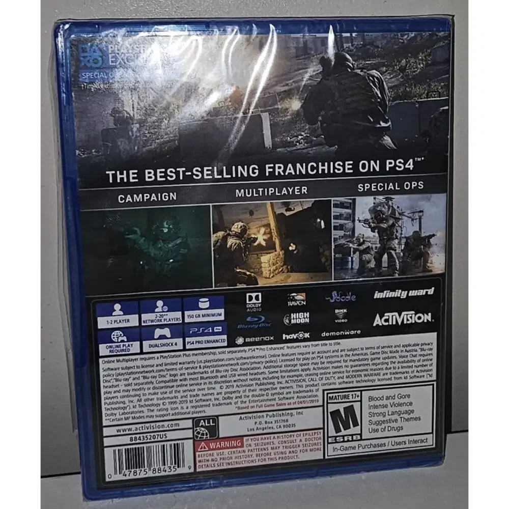 Call of Duty Modern Warfare PS4 2019 New Sealed Game